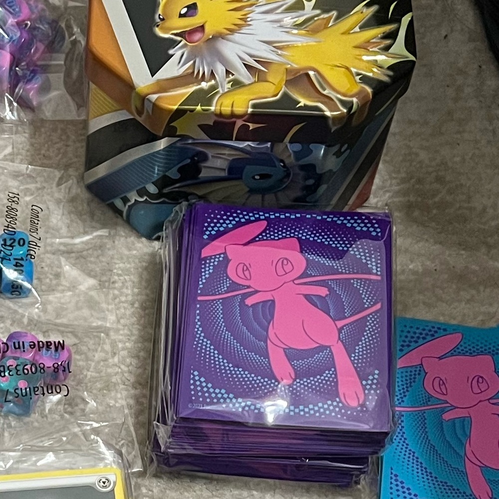 Pokémon card sleeves 3 packs